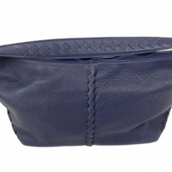 Bottega Veneta Blue Leather Hobo Handbag - Picture 4 of 6